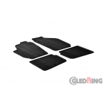 Original Gledring Passform Fußmatten Gummimatten 4 Tlg.+Fixing - Skoda Roomster 2006->